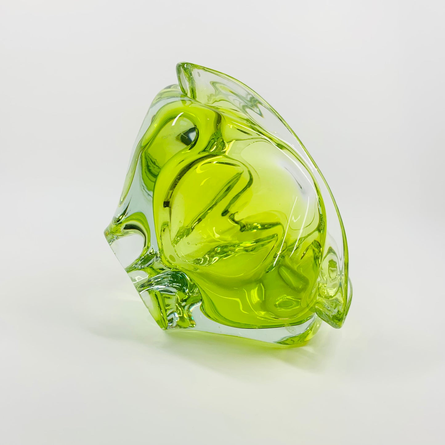 1950s LIME GREEN MURANO GLASS BOWL/ASHTRAY