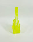 URANIUM GLASS SITTING NUDES PERFUME BOTTLE
