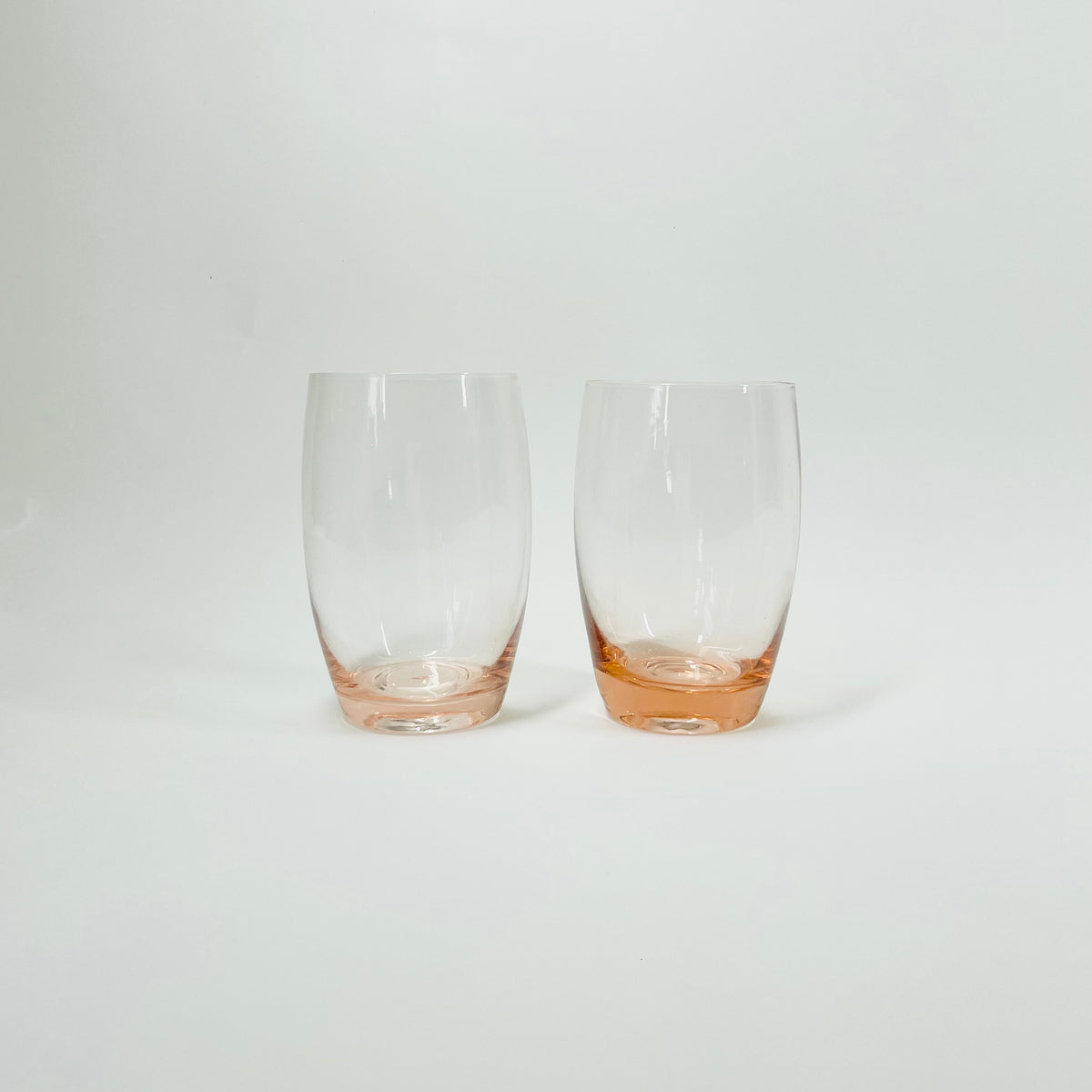 1950s PINK GLASS TUMBLERS