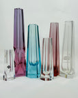 ANTIQUE ART DECO BOHEMIAN CUT CRYSTAL POSY VASE