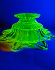 STARBURST URANIUM GLASS BOWL
