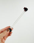 1950s HAND MADE MURANO GLASS DOG MOTIF SWIZZLE STICK