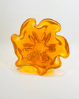 1970s JAPANESE MANDARIN/ORANGE SOMMERSO GLASS HANDKERCHIEF VASE/BOWL