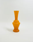 1950s CASED ORANGE GLASS POSY SPACE AGE VASE