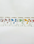 1950s HAND PAINTED HARLEQUIN GOLD GILDED GLASS TUMBLERS (Copy)