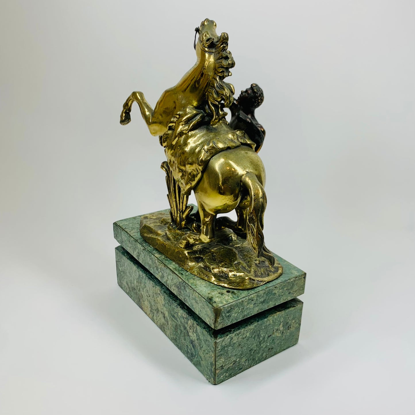 PAIR 19TH CENTURY BRONZE MARLEY HORSES