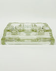 ANTIQUE VICTORIAN DESK GLASS INK WELL SET