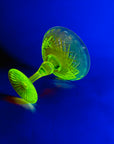 ANTIQUE URANIUM GLASS COMPORT