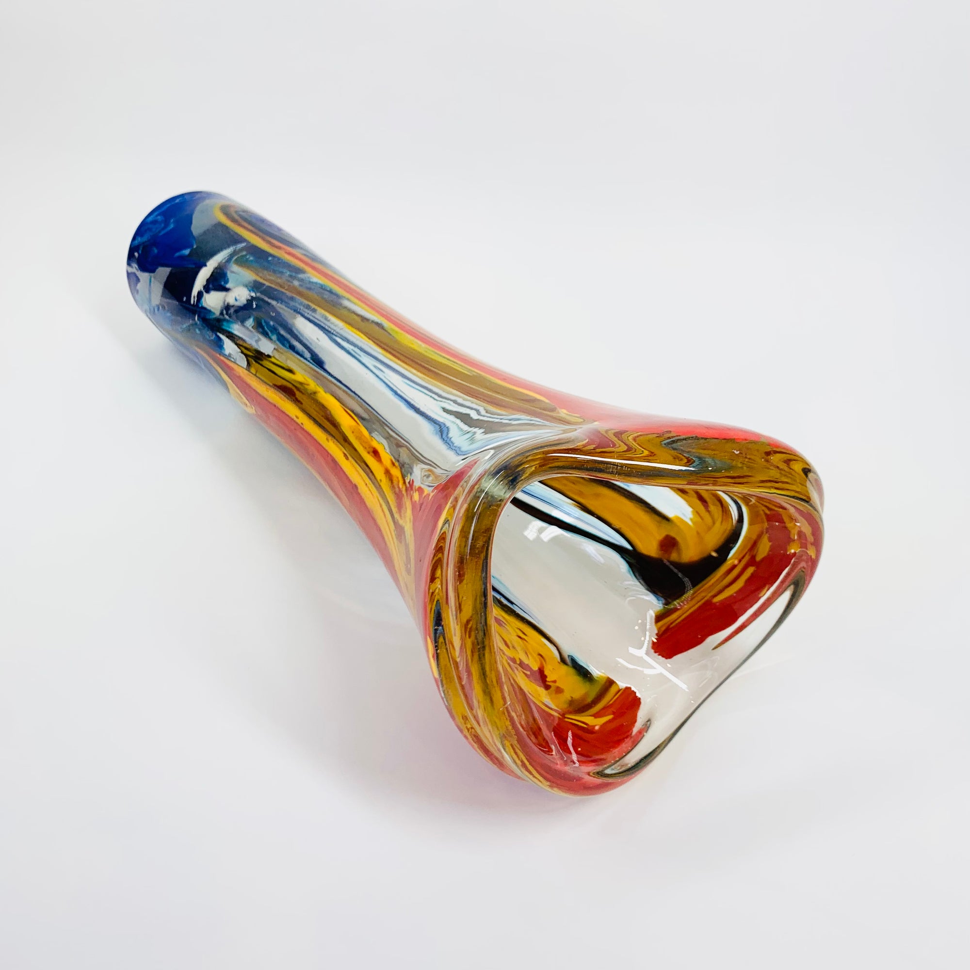 MURANO ART GLASS SWUNG VASE