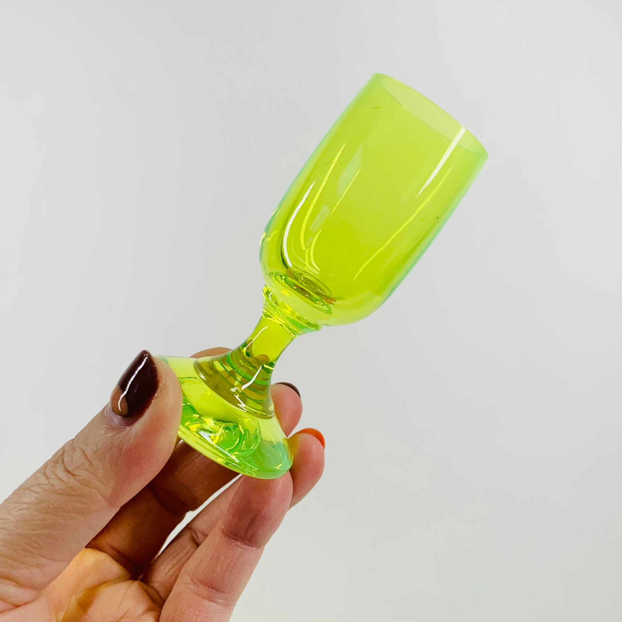 ART DECO URANIUM SHOT GLASSES