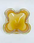 1950s MURANO PINK GOLD CASED WHITE OPALINE BOWL/ASHTRAY