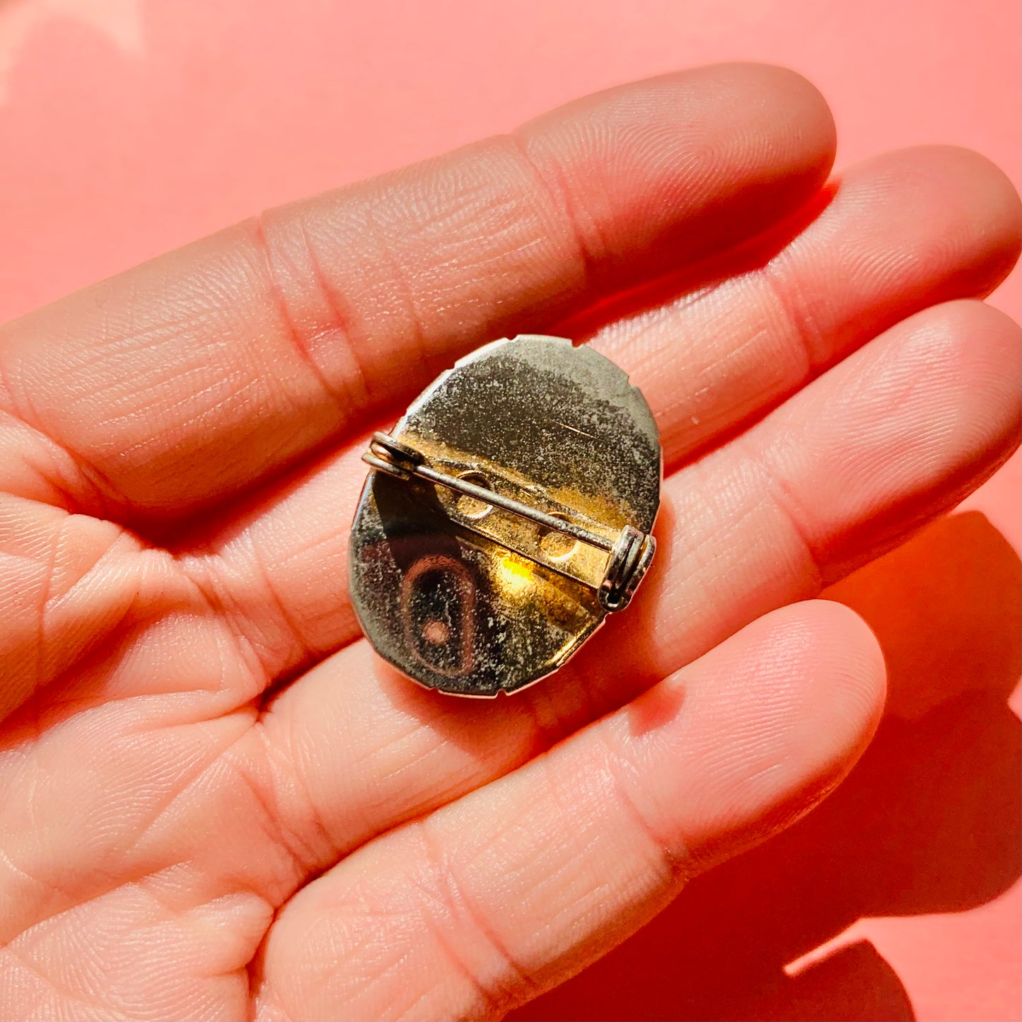 50s COSTUME CAMEO BROOCH