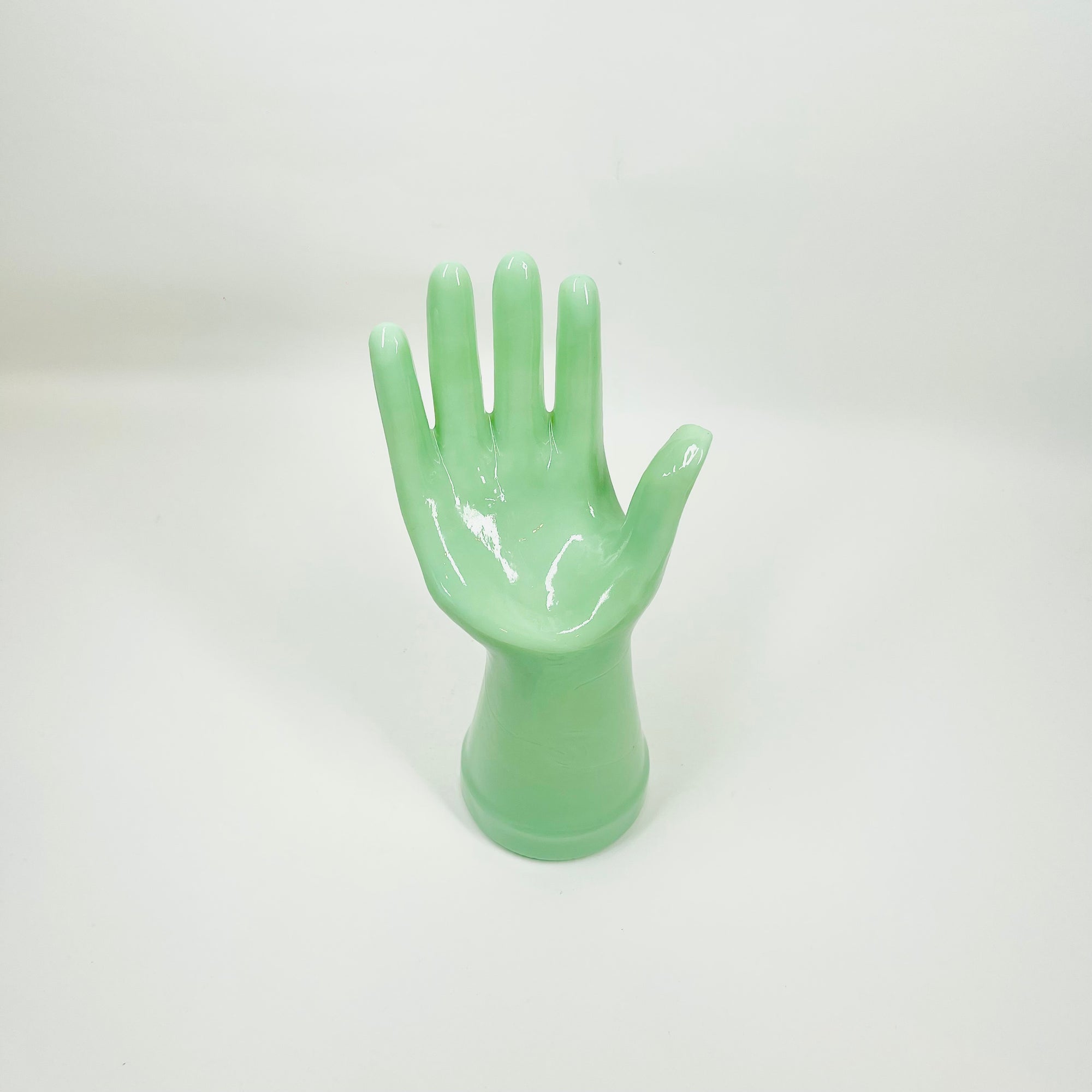 1950s USA GLASS RELIEF/SCULPTURE OF A HAND