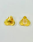 1995 CHANEL CC LOGO MARK HEARTS EARRINGS