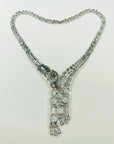 1980s STATEMENT PANTHER WATERFALL NECKLACE