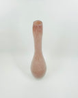 1980s CZECH PINK SPATTER GLASS BOTTLE VASE