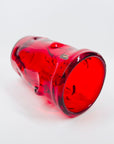 WHITEFRIARS RUBY RED GLASS BULBOUS VASE