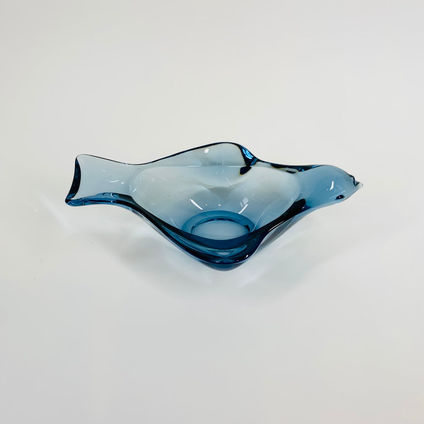 MCM ROSENTHAL BLUE GLASS BIRD DISH