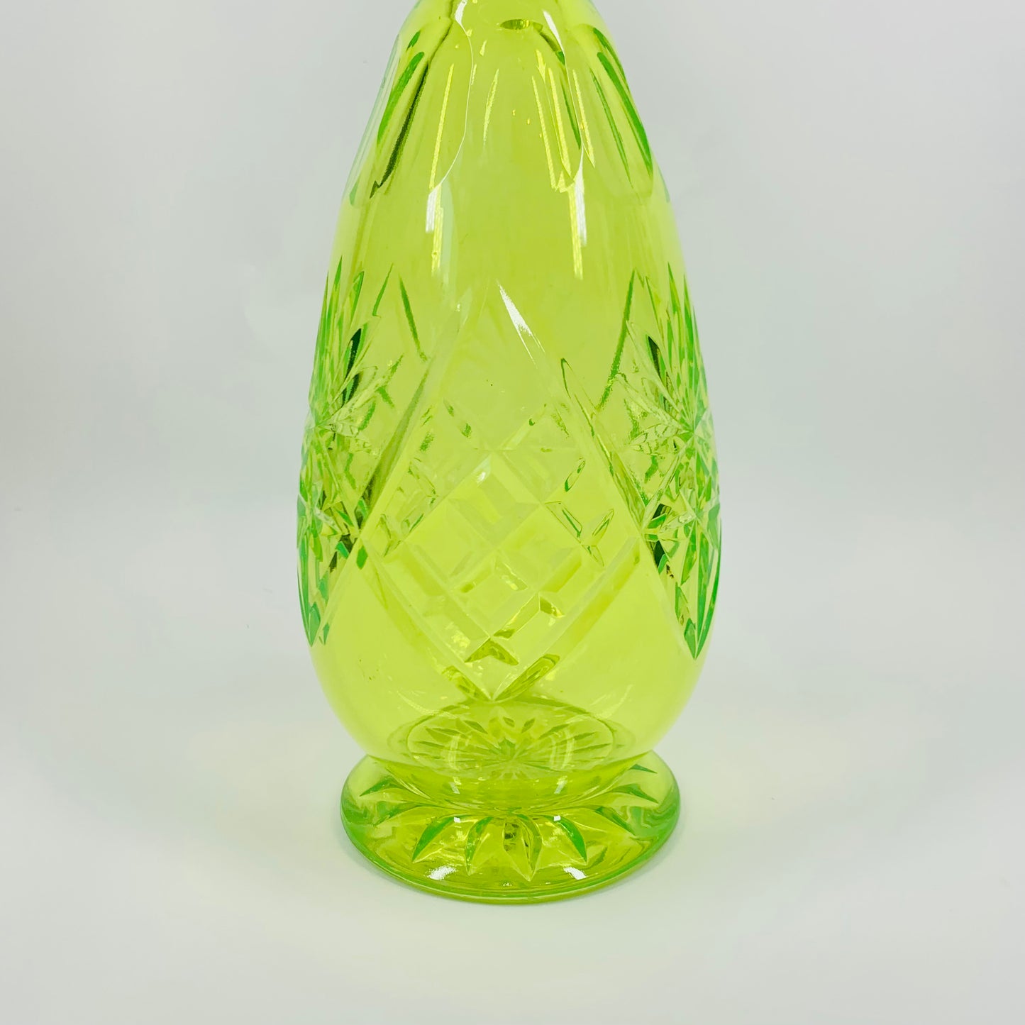 ANTIQUE URANIUM GLASS DECANTER SET