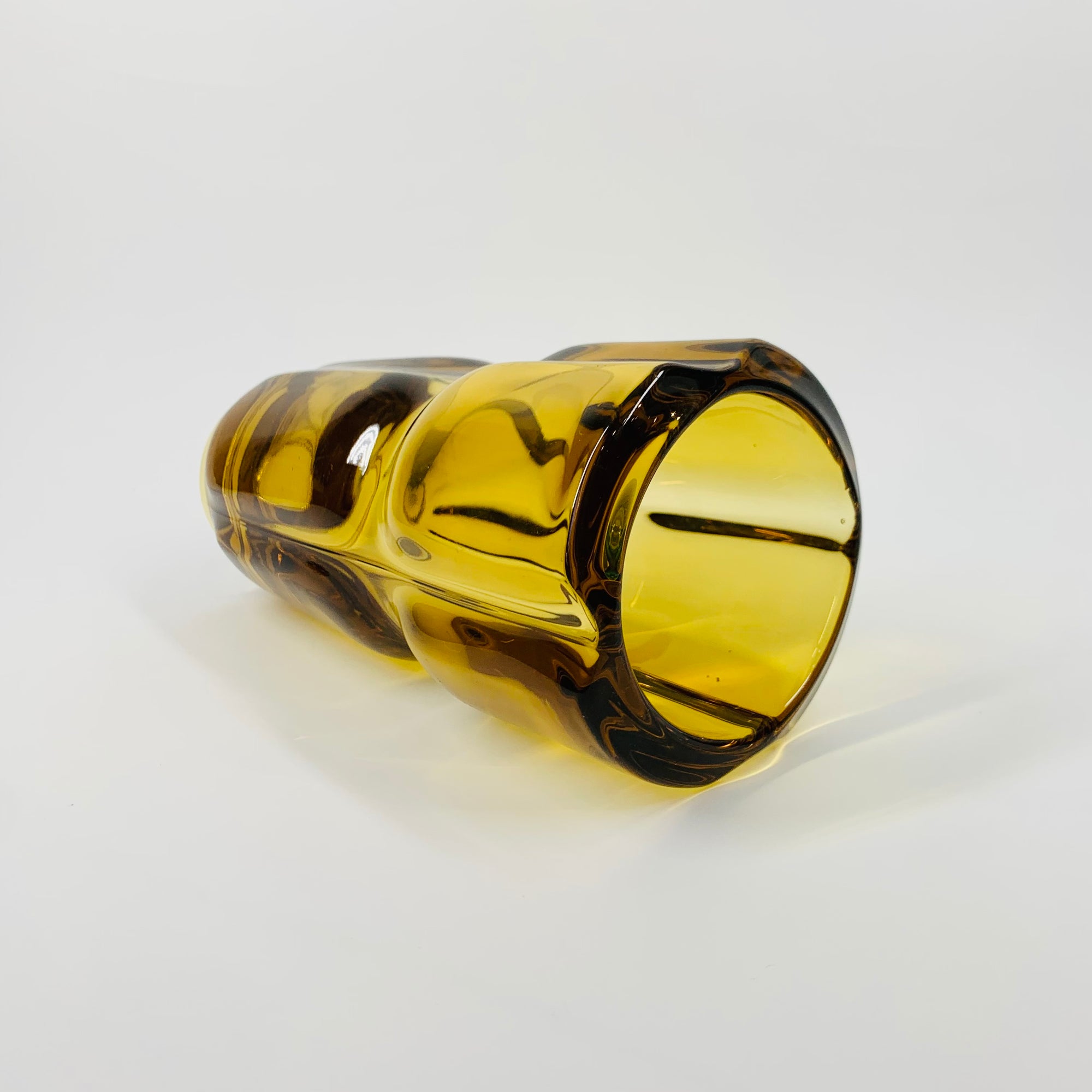 1960s SKLO UNION RUDOLFOVA GLASS VASE BY FRANTISEK VIZNER