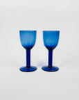 MCM COBALT BLUE LIQUEUR GLASSES