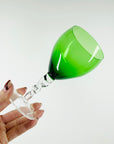 1950s HARLEQUIN TWIST STEM COCKTAIL GLASSES