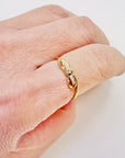 1970s 9K BOW RIBBON GOLD RING