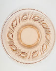 ANTIQUE PRESSED DEPRESSION PINK GLASS PLATTER