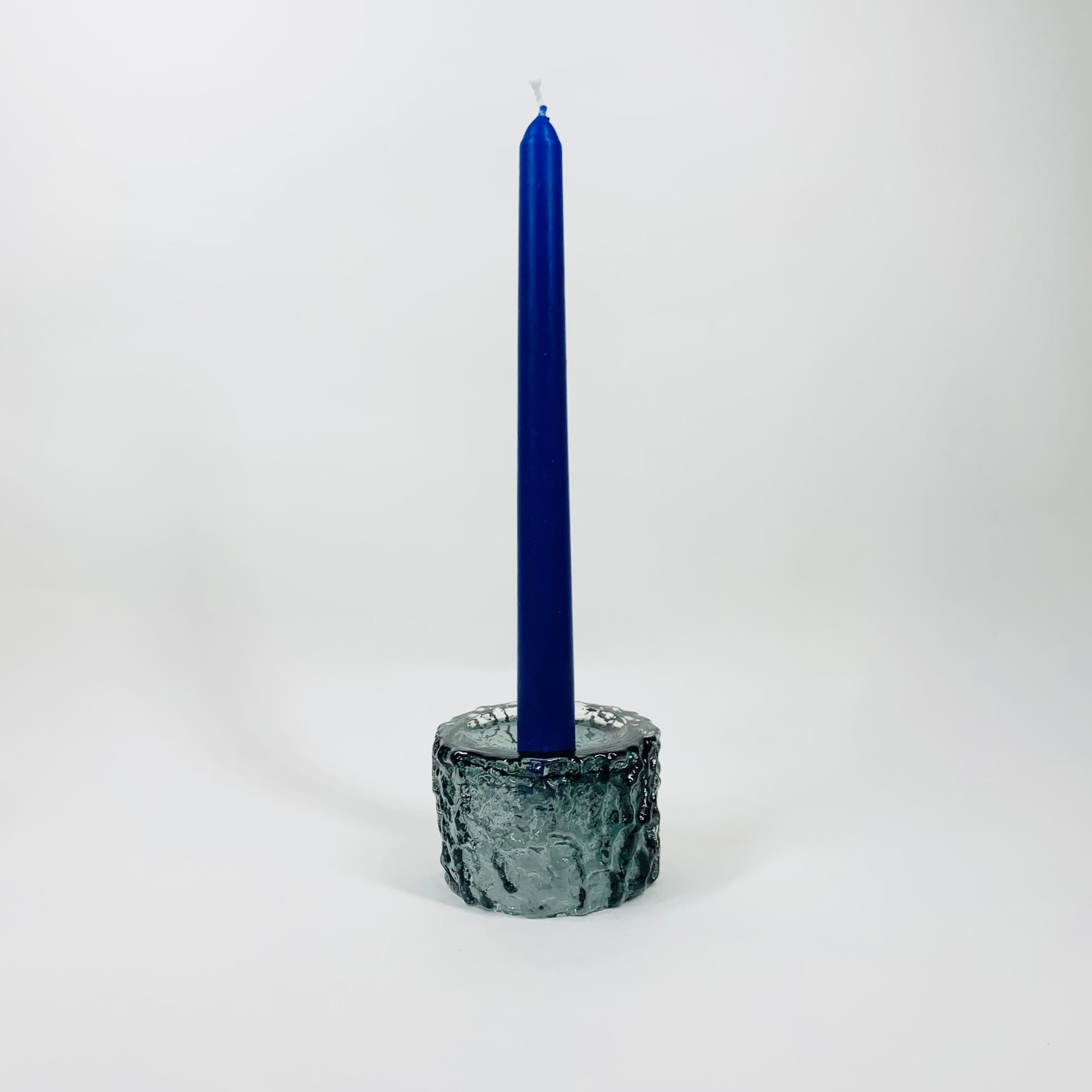 GEOFFREY BAXTER BARK GLASS CANDLE HOLDER