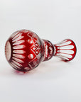 RED BOHEMIAN CRYSTAL VASE
