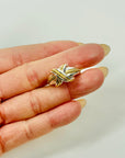 1980s VINTAGE TIFFANY & CO SIGNATURE CROSS CABLE SILVER GOLD RING
