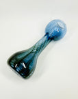 1980s KOSTA BODA MOUTH BLOWN BLUE ART GLASS VASE BY GORAN WARFF