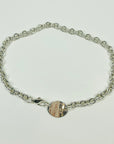 1990s TIFFANY & CO RETURN TO ADDRESS SILVER NECKLACE