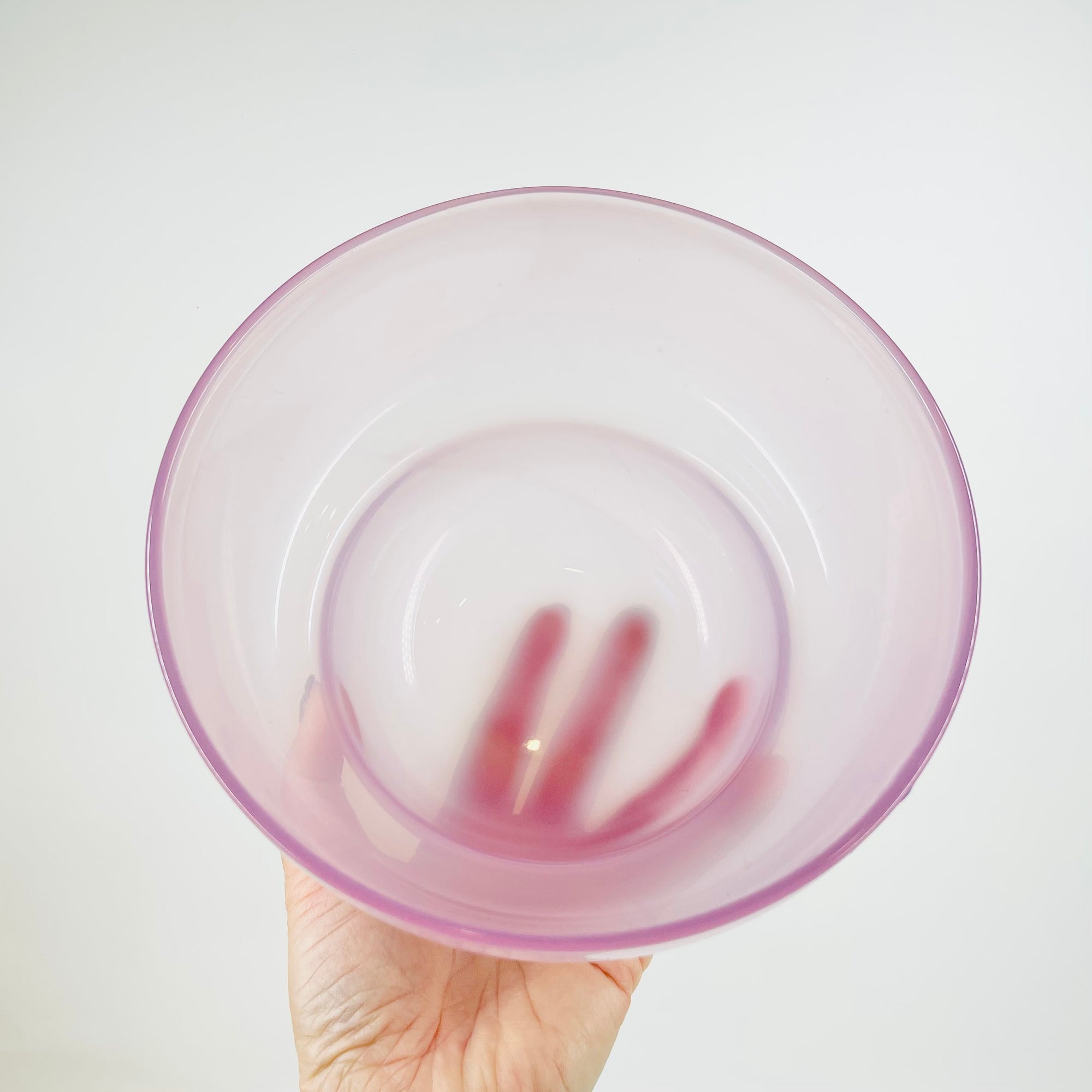 1960s COLOUR OPALESCENT GLASS BOWL BY GUNNAR CYREN FOR ORREFORS
