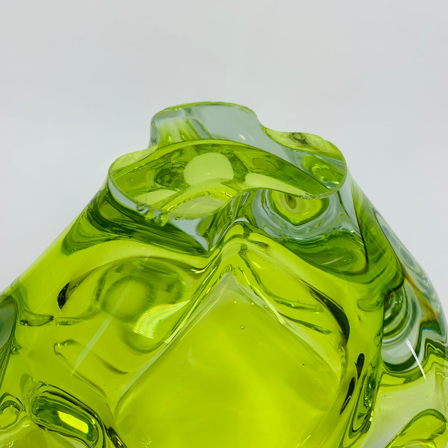 1950s LIME GREEN MURANO GLASS BOWL/ASHTRAY