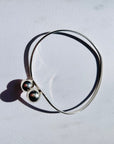 1960s MODERNIST STERLING SILVER KNOT BANGLE