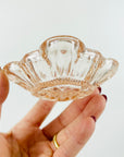 ANTIQUE ART DECO PRESSED PINK GLASS PIN DISH