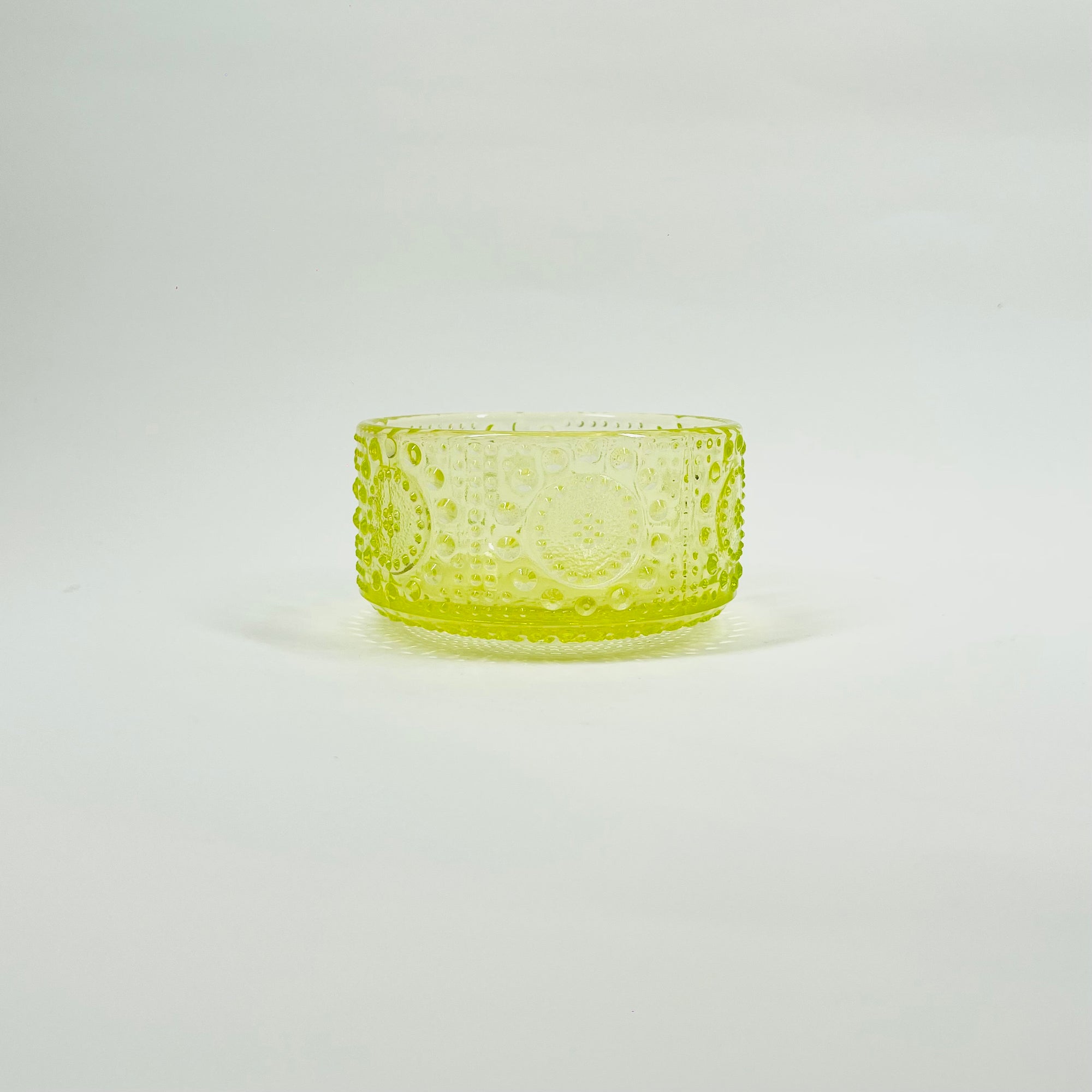 MIDCENTURY FINNISH URANIUM GLASS GRAPPONIA BOWL BY NANNY STILL FOR RIIHIMAEN LASI