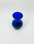 ANTIQUE MURANO COBALT BLUE GLASS POSY VASE