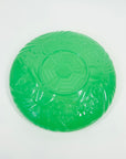 ANTIQUE JOBLING GREEN JADE URANIUM GLASS FLOAT BOWL