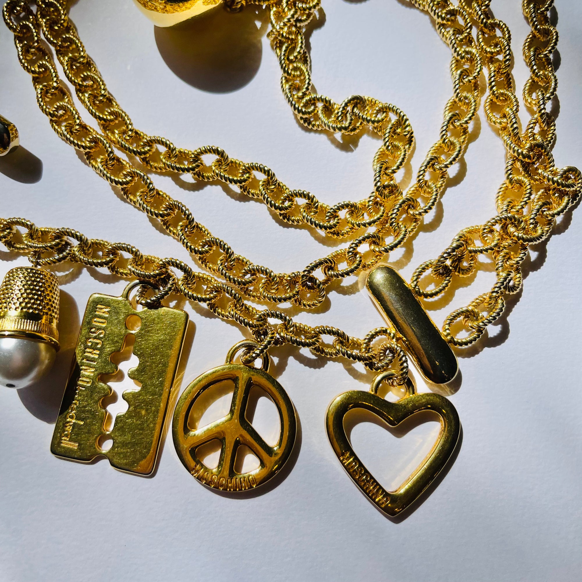 1990s MOSCHINO CHARMS BELT