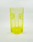 MIDCENTURY FINNISH URANIUM GLASS RONDELLA VASE BY TAMARA ALADIN FOR RIIHIMAEN LASI