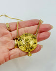 1960s CHANEL LION DOOR KNOCKER PENDANT NECKLACE