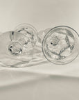 ANTIQUE CUT ENGLISH CRYSTAL WINE GLASSES