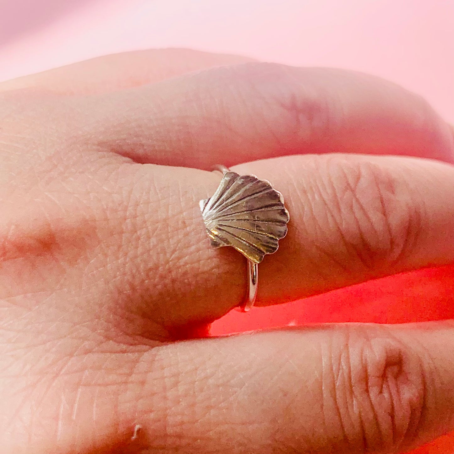 SHELL SILVER RING
