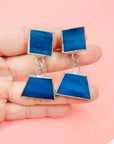 BLUE QUARTZ DROP EARRINGS