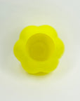 1960s YELLOW LEMON CASED GLASS POSY VASE