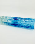1970s GERMAN BARK GLASS CYLINDER VASE