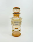 1950s PINK GOLD GILDED GLASS COCKTAIL SHAKER/DECANTER