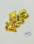 1990s GIVENCY CARD SUITS BROOCH